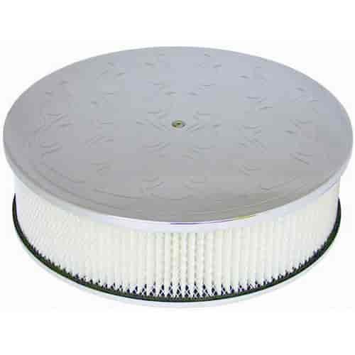 Round Flame Style Top Air Cleaner Set 14" x 4"