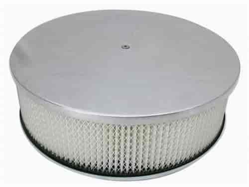 Round Plain Top Air Cleaner Set 14" x 4"