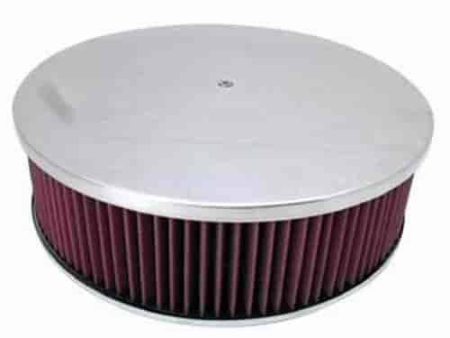 Round Plain Top Air Cleaner Set 14" x 4"