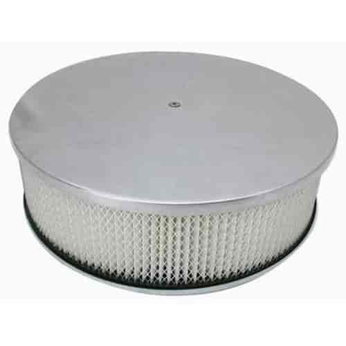 Round Plain Top Air Cleaner Set 14" x 4"