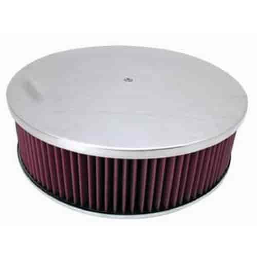 Round Plain Top Air Cleaner Set 14" x 4"