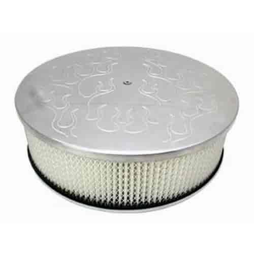 Round Plain Top Air Cleaner Set 14" x 4"