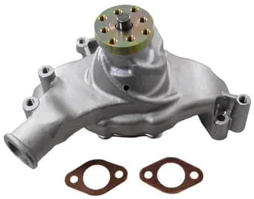 ALUMINUM BB CHEVY LONG WATER PUMP - SATIN