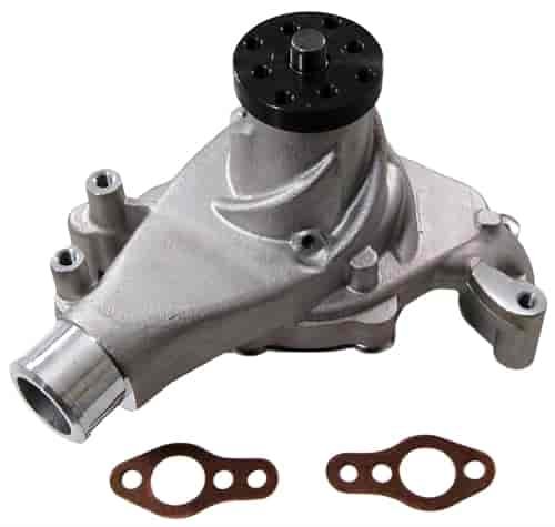 ALUMINUM SB CHEVY LONG WATER PUMP - SATIN