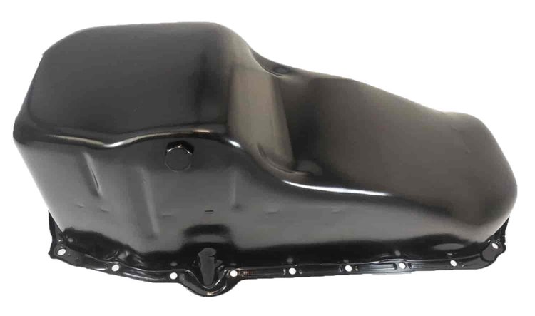 OIL PAN SB CHEVY 1965-79 LH DIPSTICK - OEM STYLE