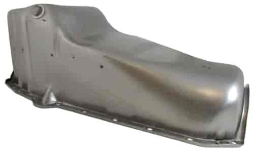 OIL PAN SB CHEVY 1965-79 LH DIPSTICK - OEM STYLE