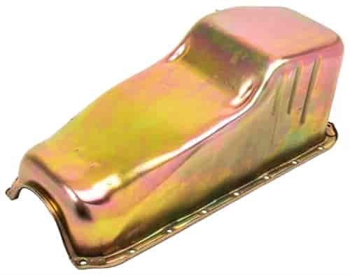 OIL PAN SB CHEVY 1965-79 LH DIPSTICK - OEM STYLE