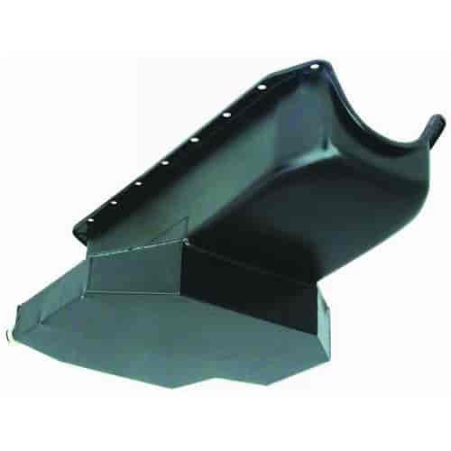 Black Powdercoated Steel Champion Style Oil Pan Small Block Chevy 283-350