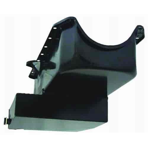 Black Powdercoated Steel Circle Track Oil Pan 1980-85 Small Block Chevy V8 283-350