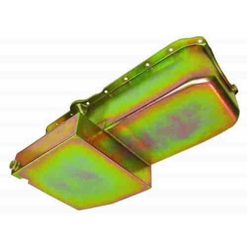 Zinc Plated Steel Circle Track Oil Pan 1986-Up Small Block Chevy V8 283-350