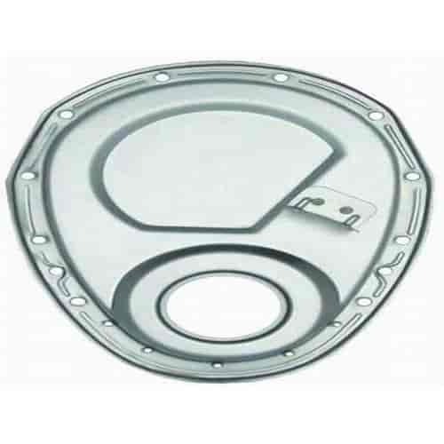 Unplated SB Chevy Timing Chain Cover with Tab