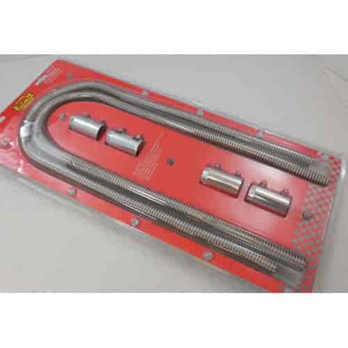 Stainless Steel Heater Hose Kit 44" x 5/8"