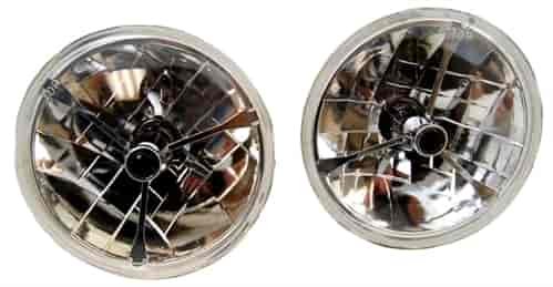 7 TRI-BAR HEADLIGHT W/ BLACK DOT