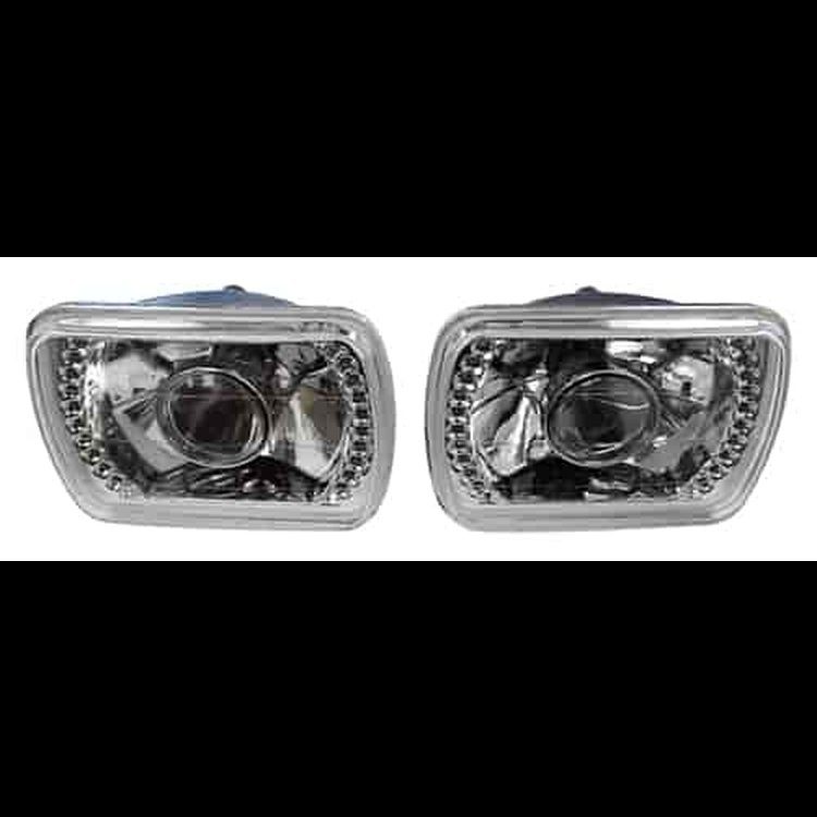 SQUARE HEADLIGHT WITH 20 LEDS LED WHITE H4 BULB
