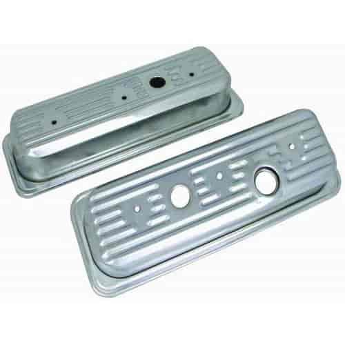 Chrome Steel Centerbolt Valve Covers 1985-93 Chevy 4.3L