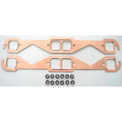 COPPERSEAL EXHAUST GASKET 1955-91 SB-CHEVY LARGE RACE PORT 1.45 X1.55