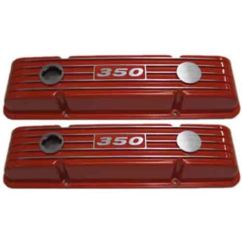 SMALL BLOCK CHEVY V/C 350 LOGO ORANGE PR