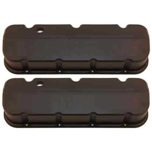 ALUMINUM BB CHEVY TALL V/C SMOOTH - BLACK