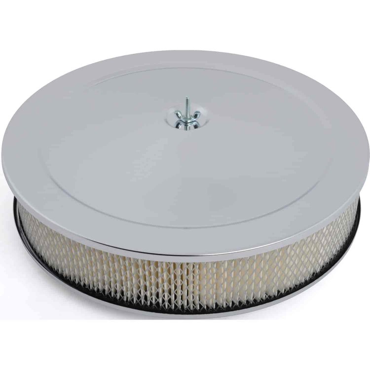 Round Muscle Car Style Top Air Cleaner Set 14" x 3"