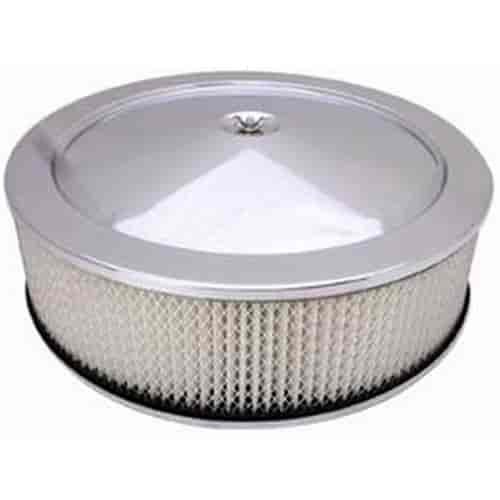 Round Muscle Car Style Top Air Cleaner Set 14" x 4"