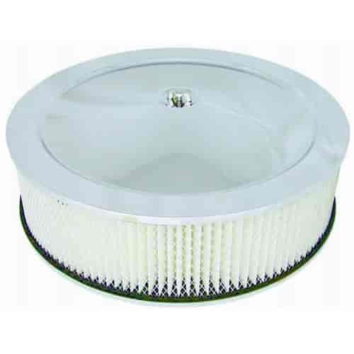 Round Muscle Car Style Top Air Cleaner Set 14" x 4"