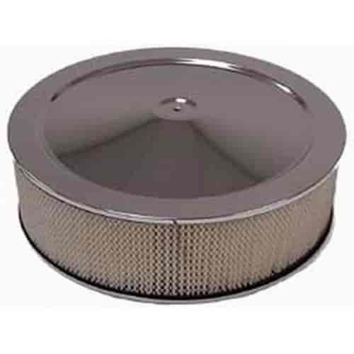 Round Muscle Car Style Top Air Cleaner Set 14" x 4"