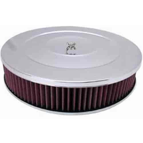 Round Performance Style Air Cleaner Set 14" x 3"