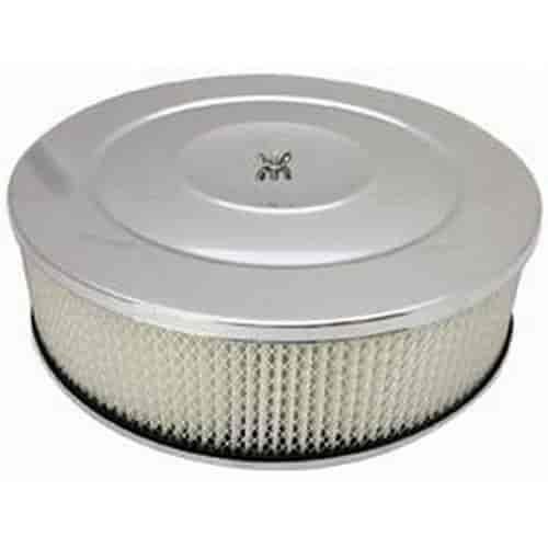 Round Performance Style Air Cleaner Set 14" x 4"