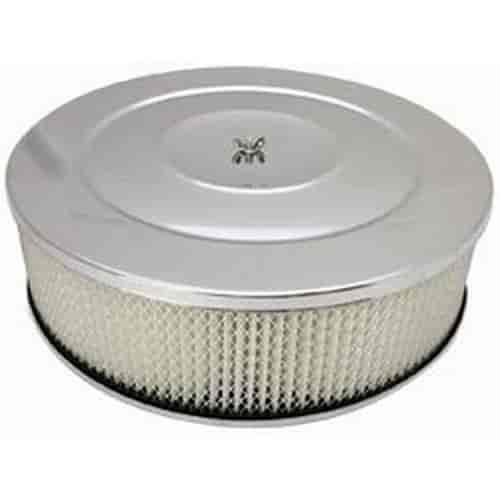 Round Performance Style Air Cleaner Set 14" x 4"