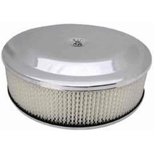 Round Race Car Style Air Cleaner Set 14" x 4"