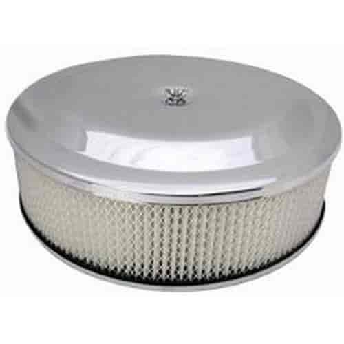 Round Race Car Style Air Cleaner Set 14" x 4"