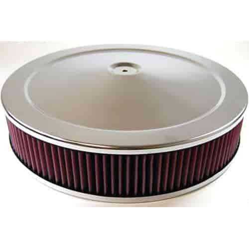 Round Muscle Car Style Air Cleaner Set 14" x 3"