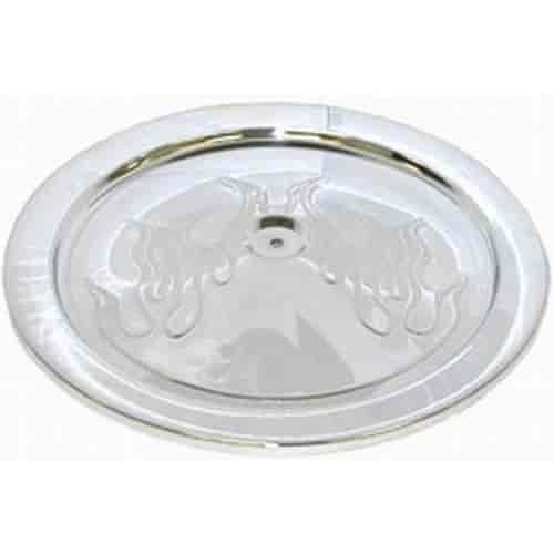 Round Muscle Car Flame Style Air Cleaner Top 14" Diameter