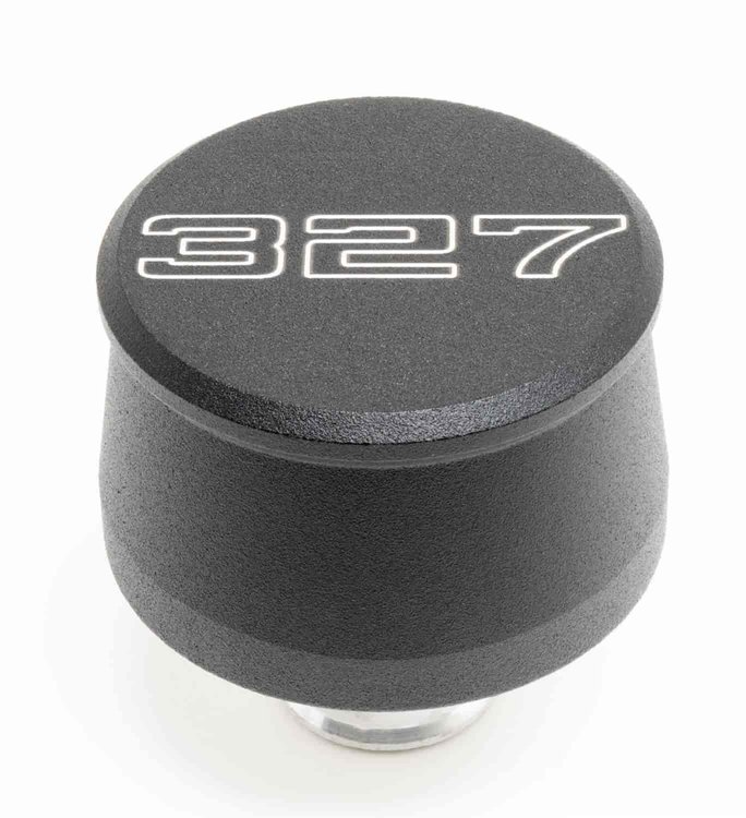 Billet Aluminum Push In Breather w/327 Logo