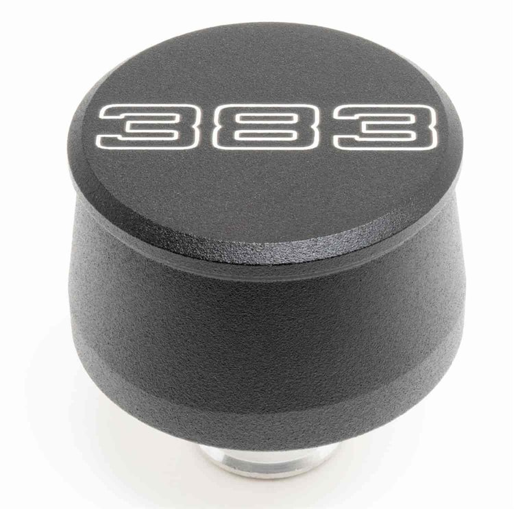 Billet Aluminum Push In Breather w/383 Logo
