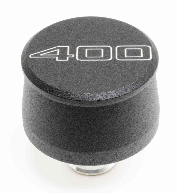 Billet Aluminum Push In Breather w/400 Logo