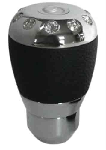 ALUMINUM LEATHER AND CRYSTAL SHIFT KNOB