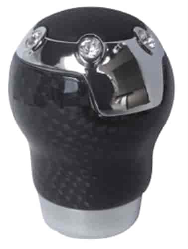 ALUMINUM CARBON AND CRYSTAL SHIFT KNOB