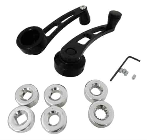 BLACK ALUMINUM WINDOW HANDLE - 4 1/4 LONG