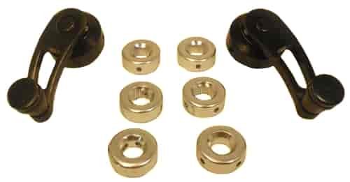 BLACK ALUMINUM WINDOW HANDLE - 3 LONG