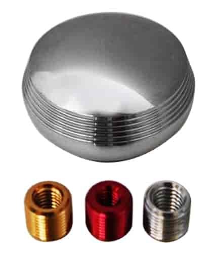 POLISHED ALUMINUM LARGE OVAL GEAR SHIFT KNOB