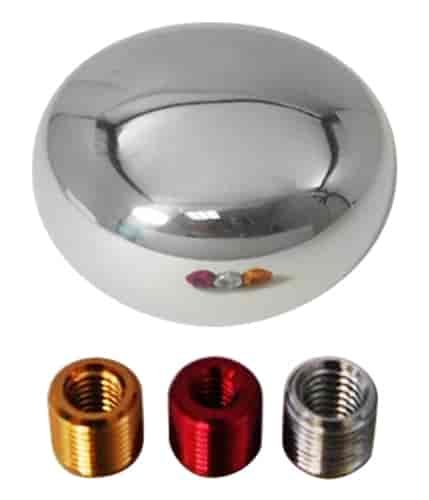 POLISHED ALUMINUM OVAL GEAR SHIFT KNOB