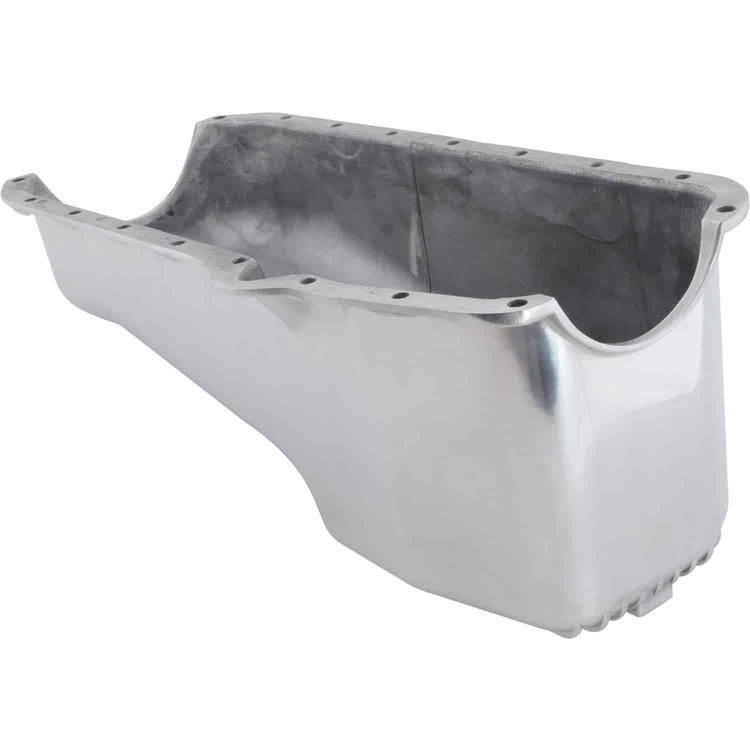Finned Aluminum Stock Oil Pan 1955-79 Small Block Chevy V8 283, 305, 327, 350