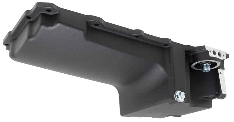 GM LS Retro-Fit Oil Pan 5 1/2 Quart Capacity [Black Finish]