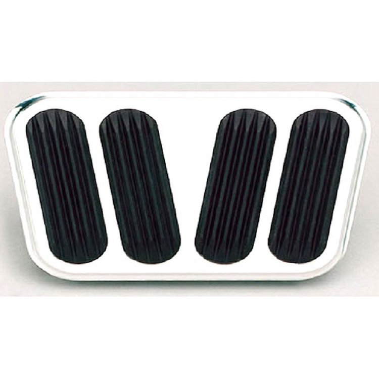R8524 Brake Pedal Pad, 4 Insert Billet – Polished