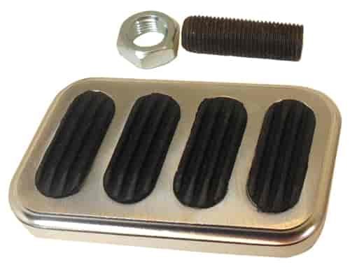 BILLET ALUMINUM BRAKE PAD W/RUBBER