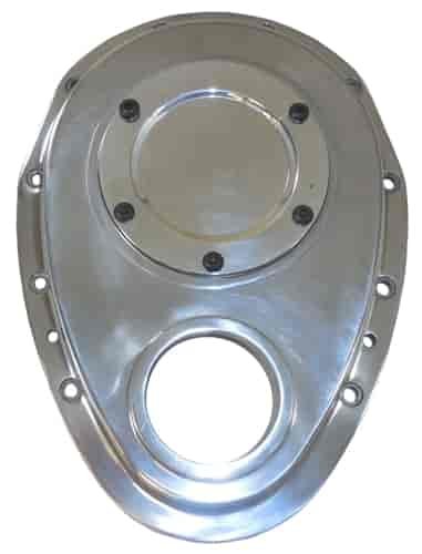 ALUMINUM SMALL BLOCK CHEVY REMOVABLE TIMING CHAIN COVER