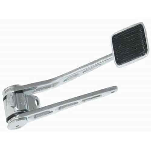 Chrome Steel Gas Pedal Assembly with Rectangular Insert