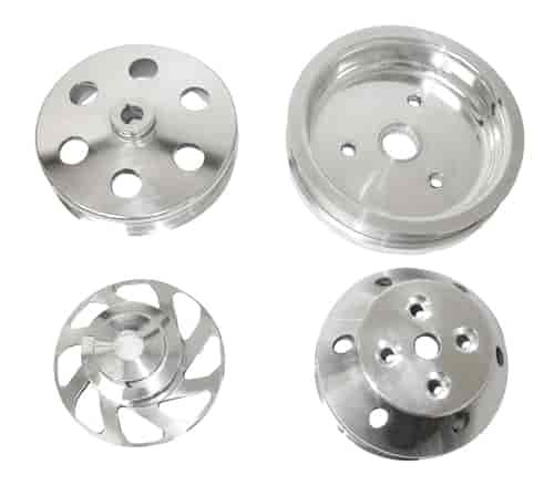 CHEVY SB SHRT W/P SERPENTINE PULLEY POL