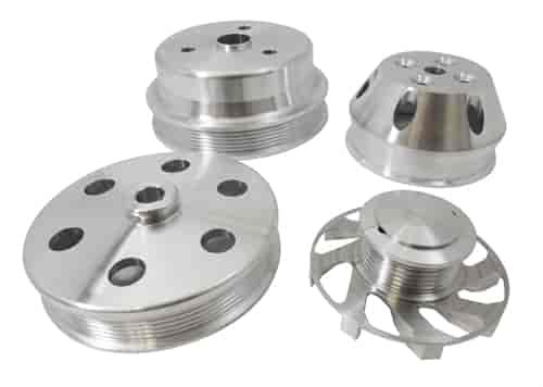CHEVY SB LONG W/P SERPENTINE PULLEY